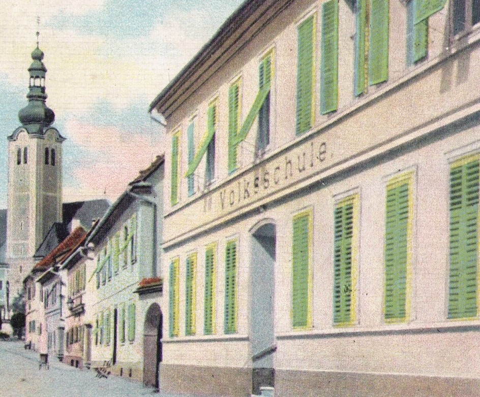Postkarten von1920 Volksschule