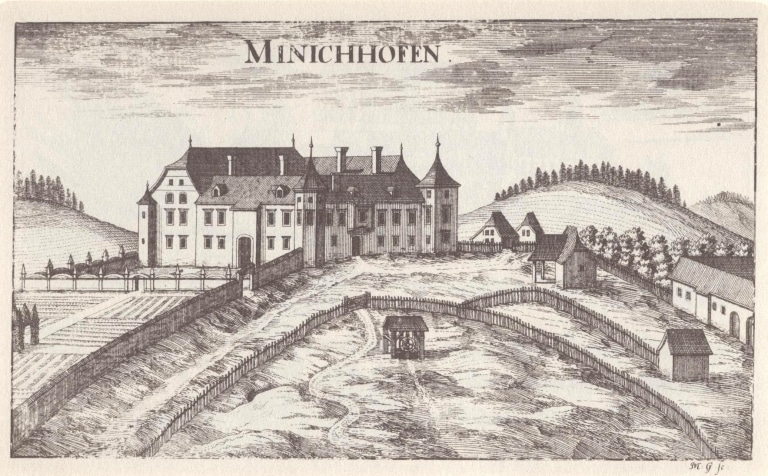 Schloss Münichhofern Historisches Bild