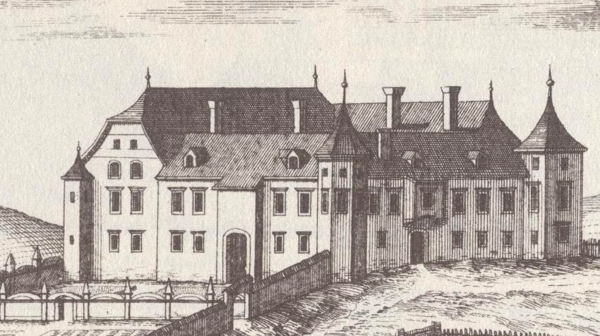 Schloss Münichhofern Historisches Bild detail
