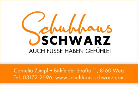 Logo des Schuhhaus Schwarz mit Adresse